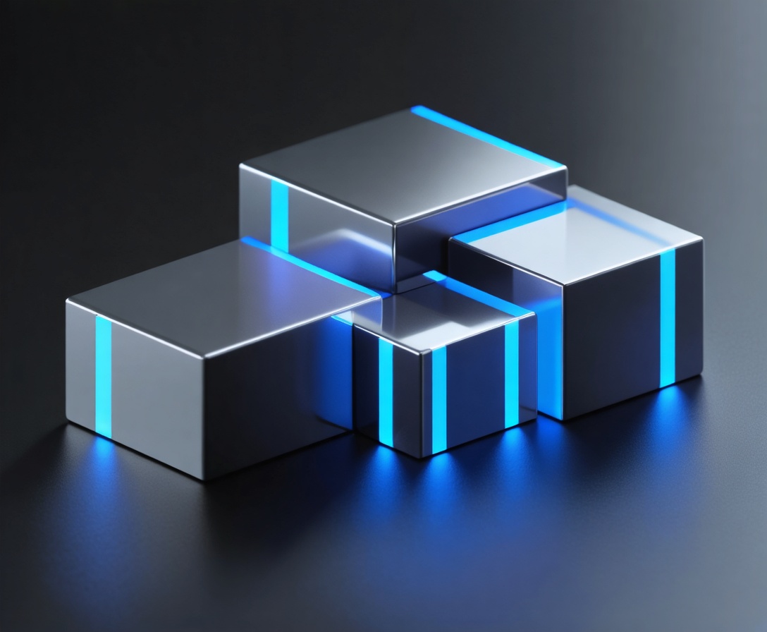 Металлические кубы, символизирующие тарифы